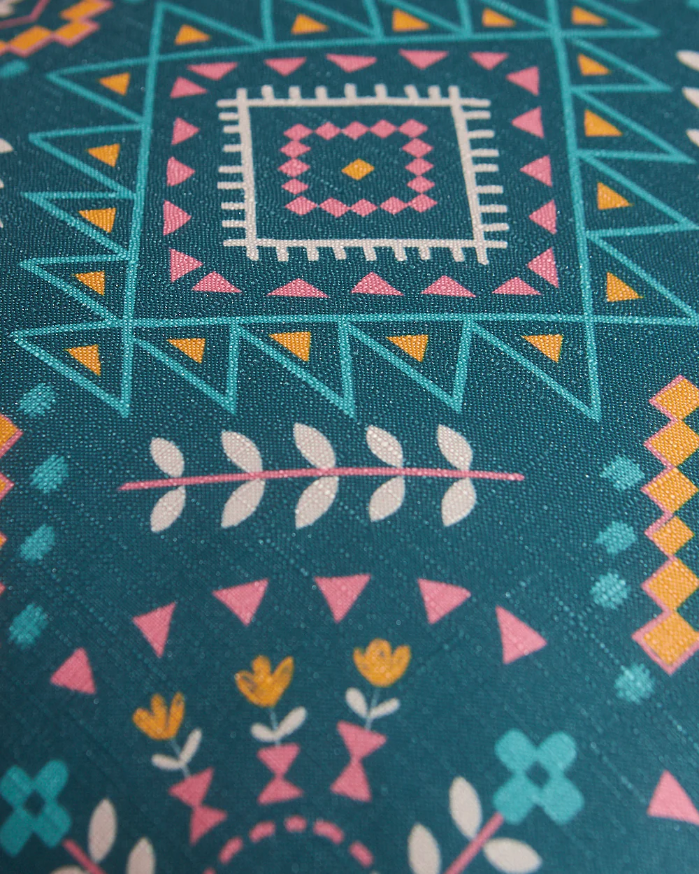 Teal by Chumbak | Mexico Aztec 16" Cushion Covers, Set of 5 - Image 7