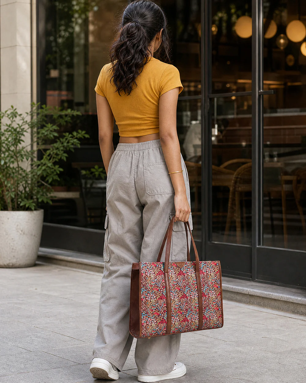 TealByChumbak Rainforest Canvas Tote - Image 8