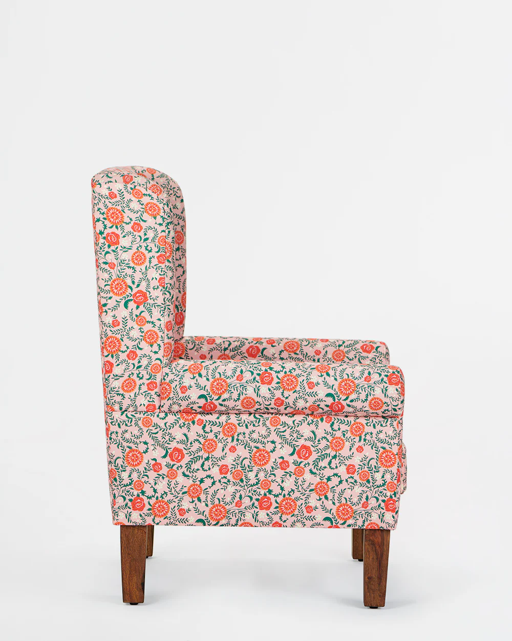 The Begum Wing Chair - Earthy Floral - Image 5