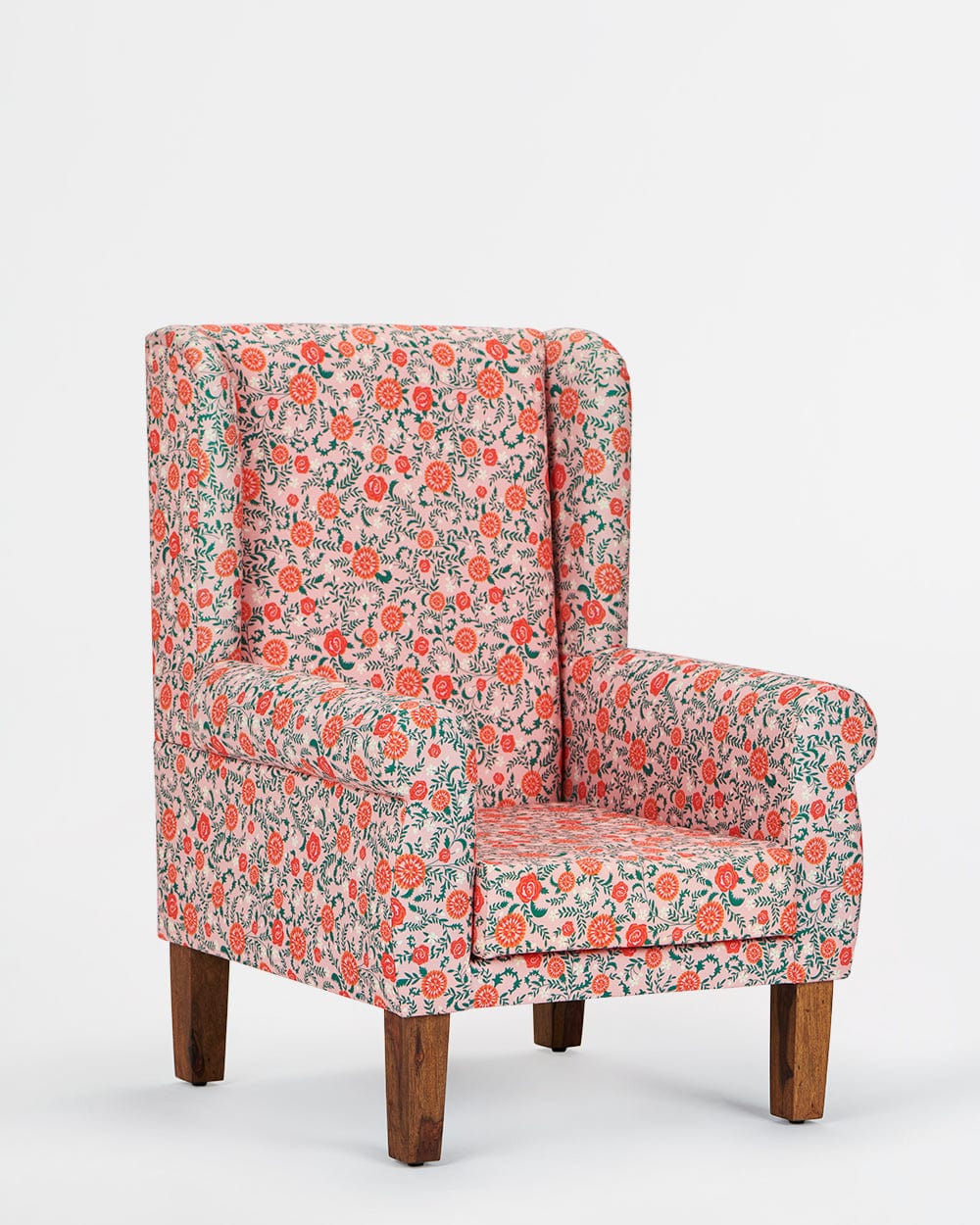 The Begum Wing Chair - Earthy Floral - Image 6