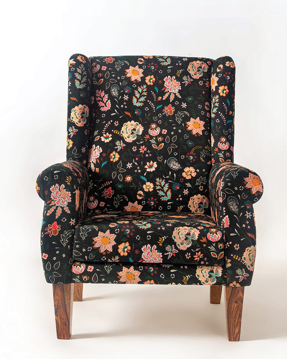 The Begum Wing Chair - Bohemian Palampore - Image 3