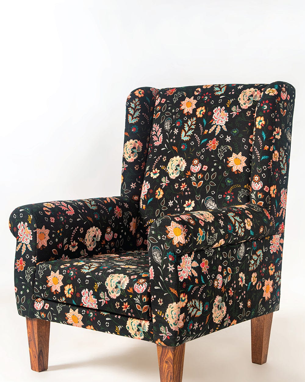 The Begum Wing Chair - Bohemian Palampore - Image 7