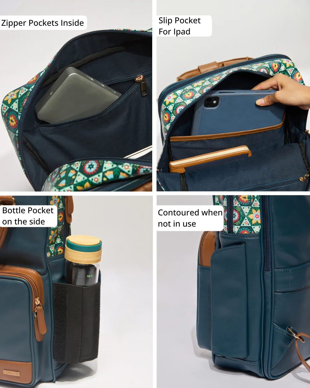 The Bombay Backpack - Floral | Digital Nomad - Image 7