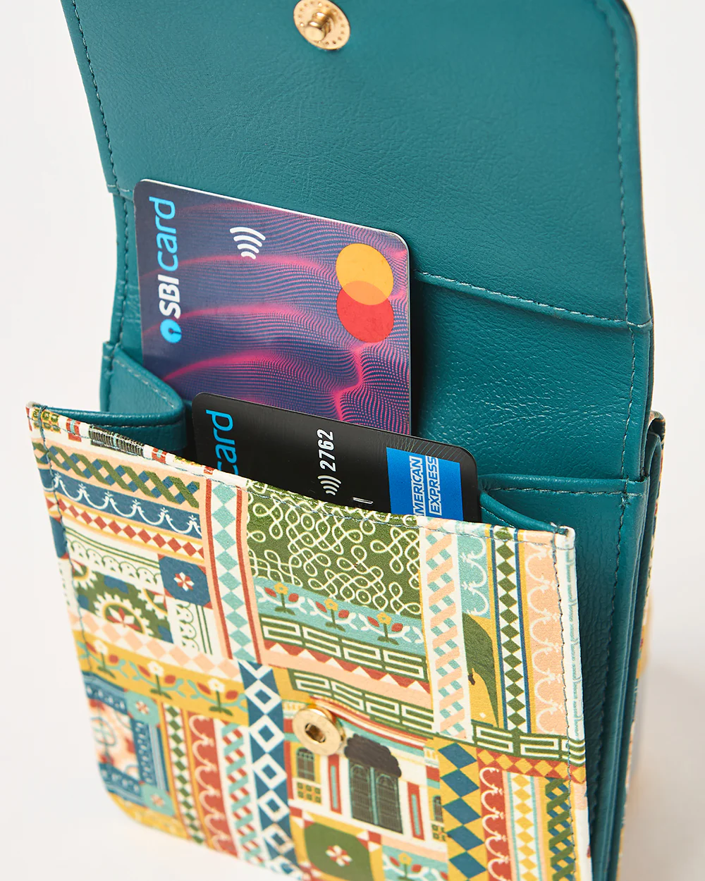 The Kyoto Wallet - Mini | Karaikudi Tiles - Image 5