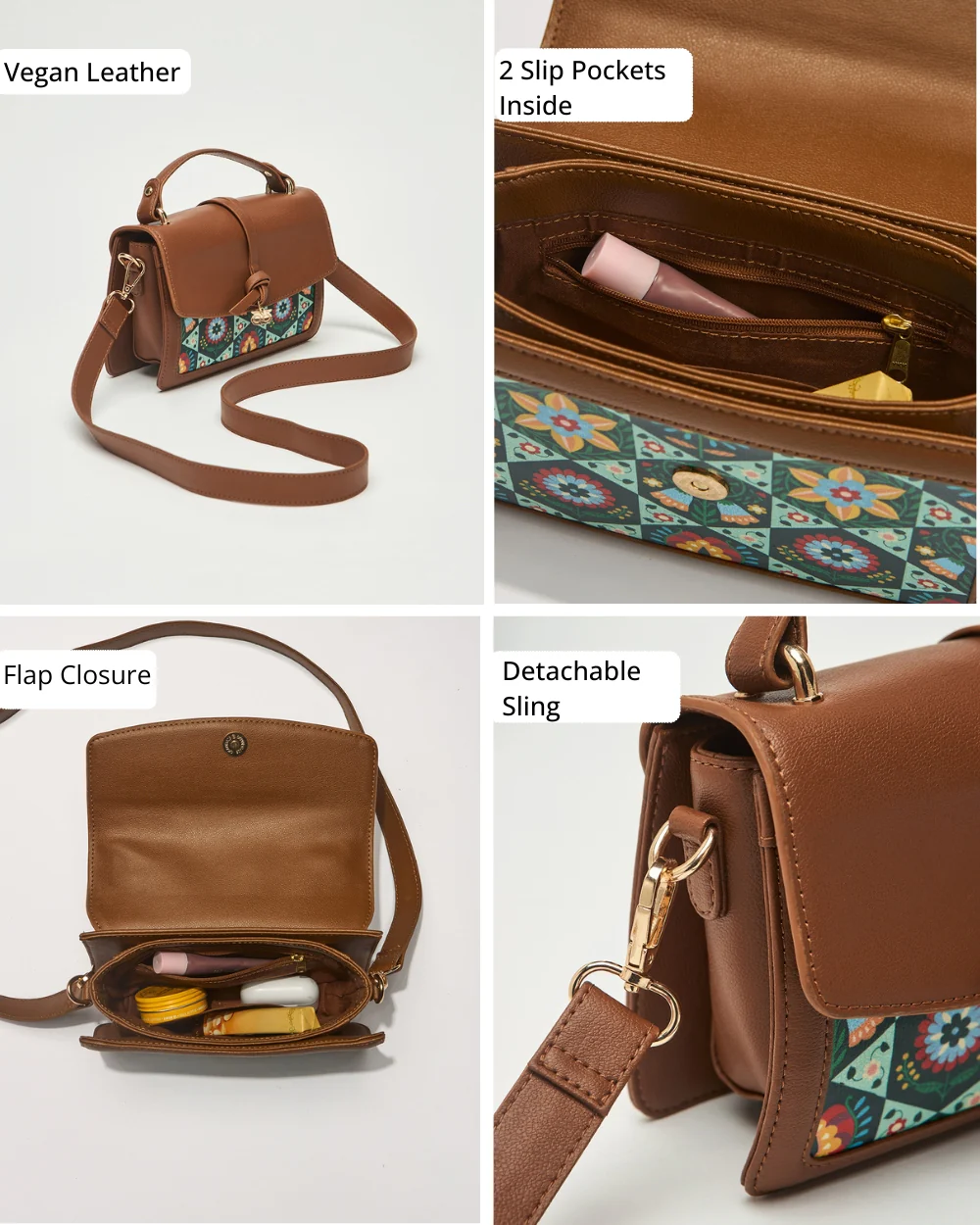 The London Satchel -  Floral | Digital Nomad - Image 4