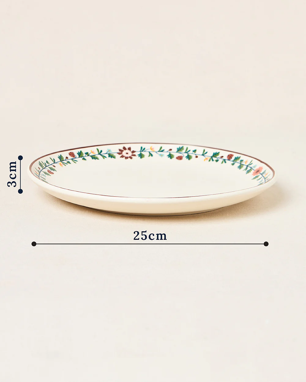 Tiara Dinner Plate, 10" dia | Kashmir Trails - Image 4