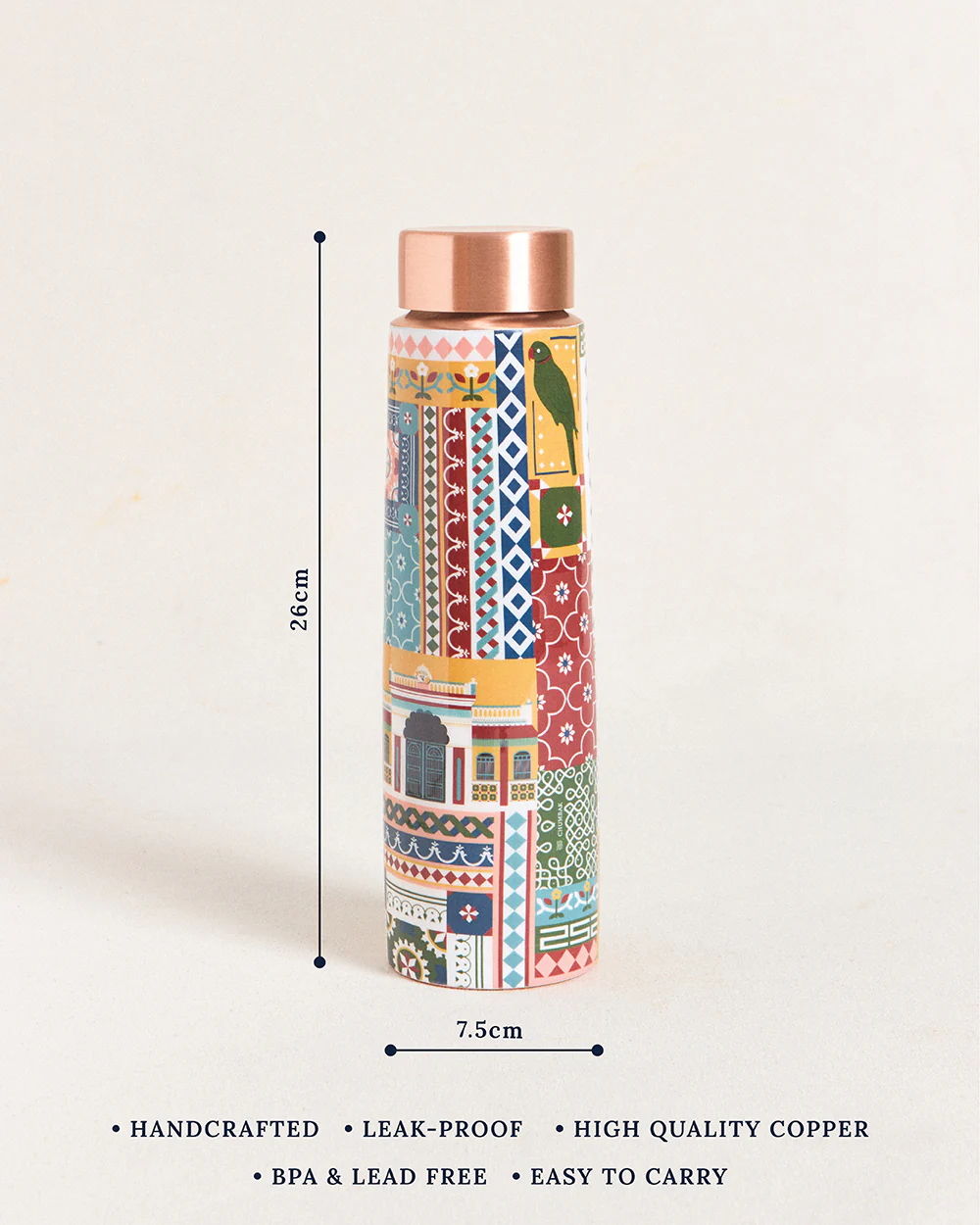 Tiruvila Copper Sipper, 900 ml - Image 4