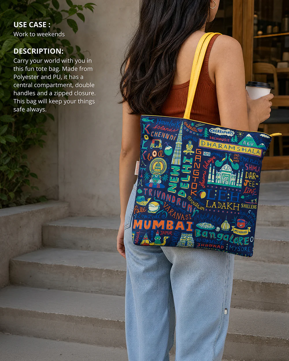 Travel Diaries Tote Bag - Image 3