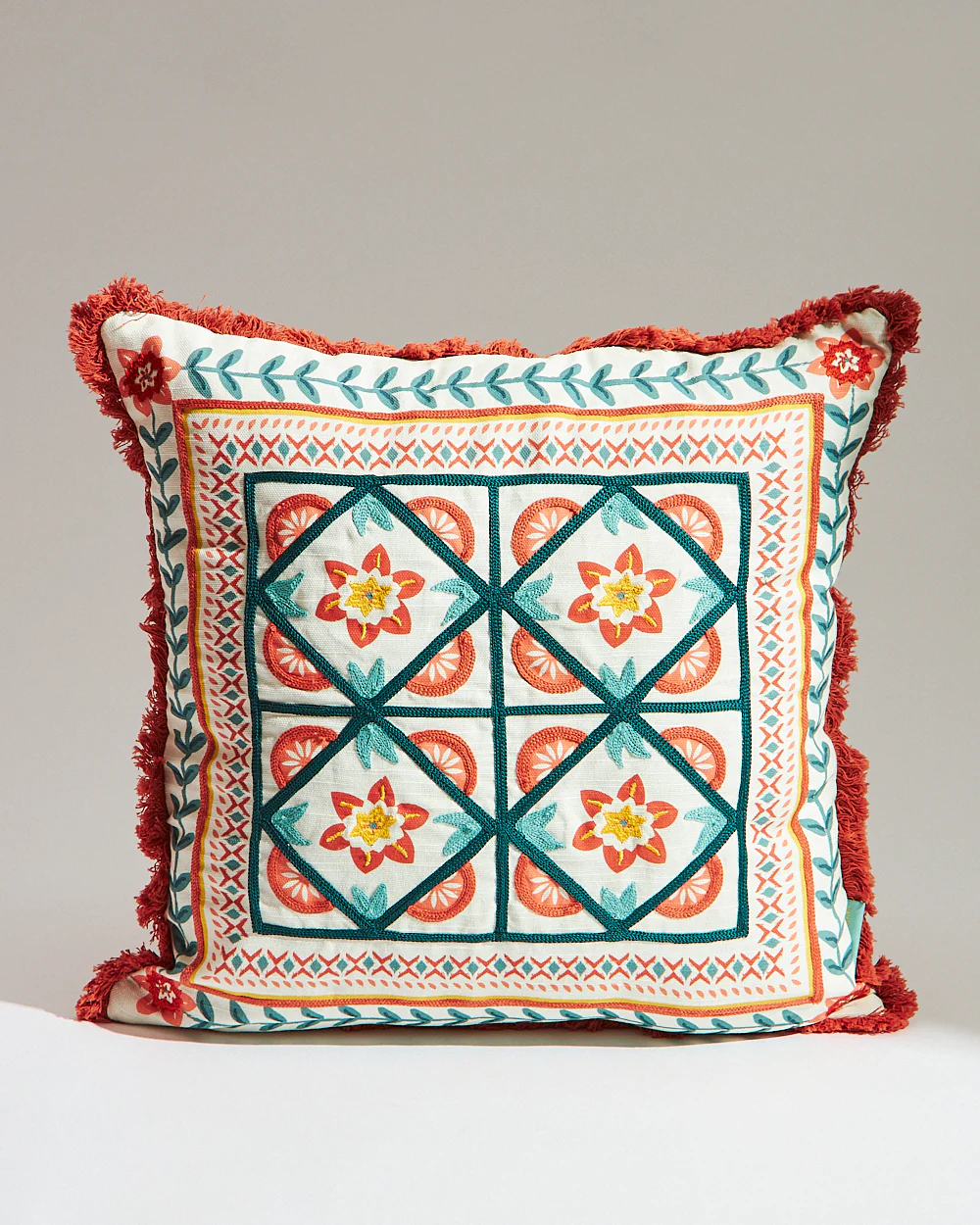 Tree of Life Mosaic Cushion Cover 16" - Image 2