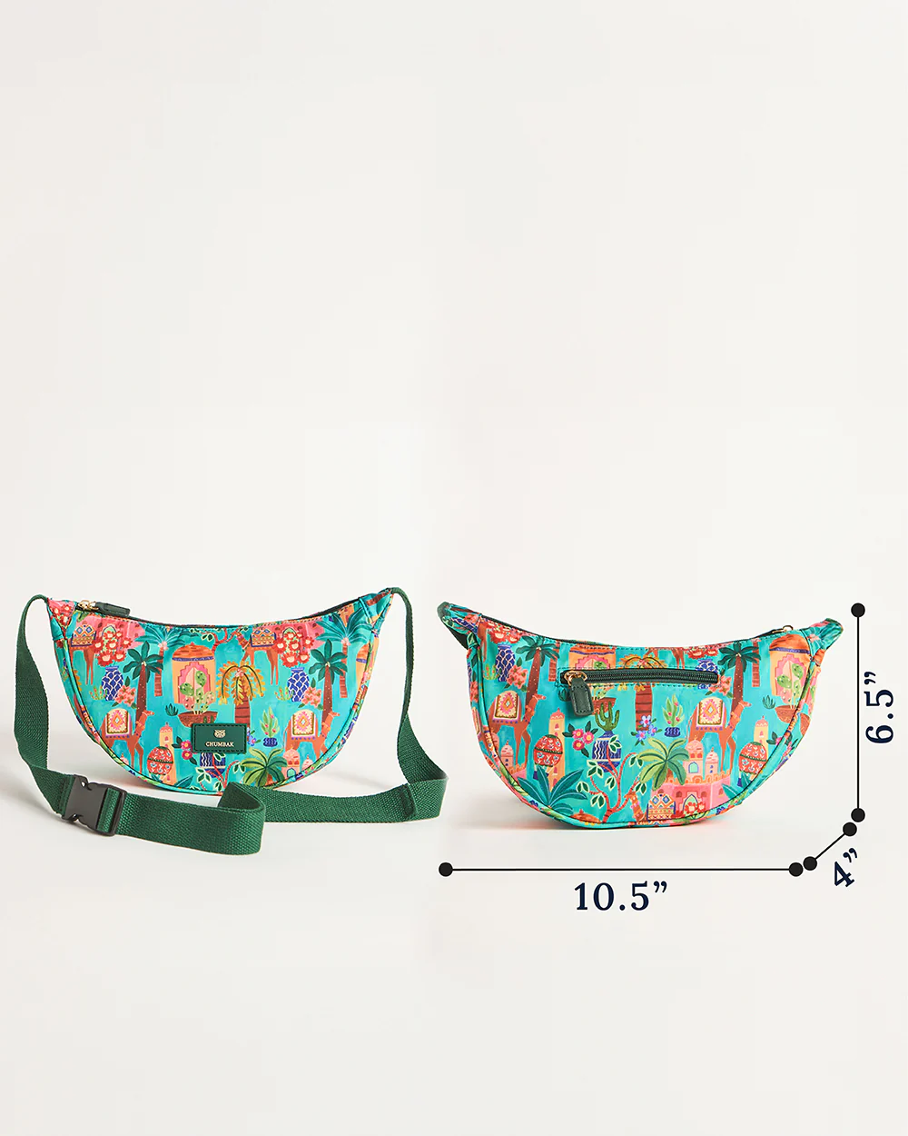 Trippy Half Moon Shoulder Bag - Jaipurscape | Digital Nomad - Image 4