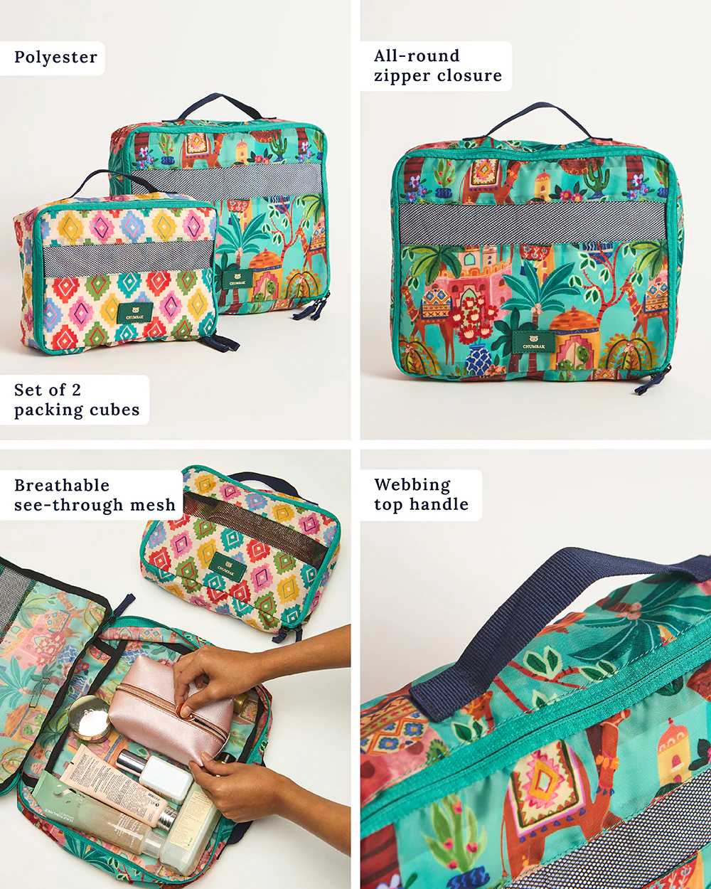 Vacay Travel Organizer Set - Set of 2, Jaipurscape | Digital Nomad - Image 6