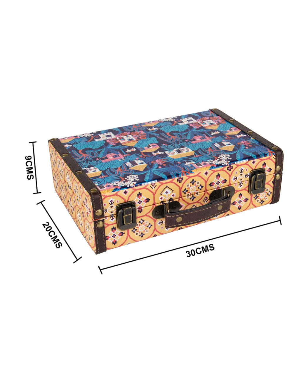 Vivid Village Mini Suitcase - Yellow - Image 6