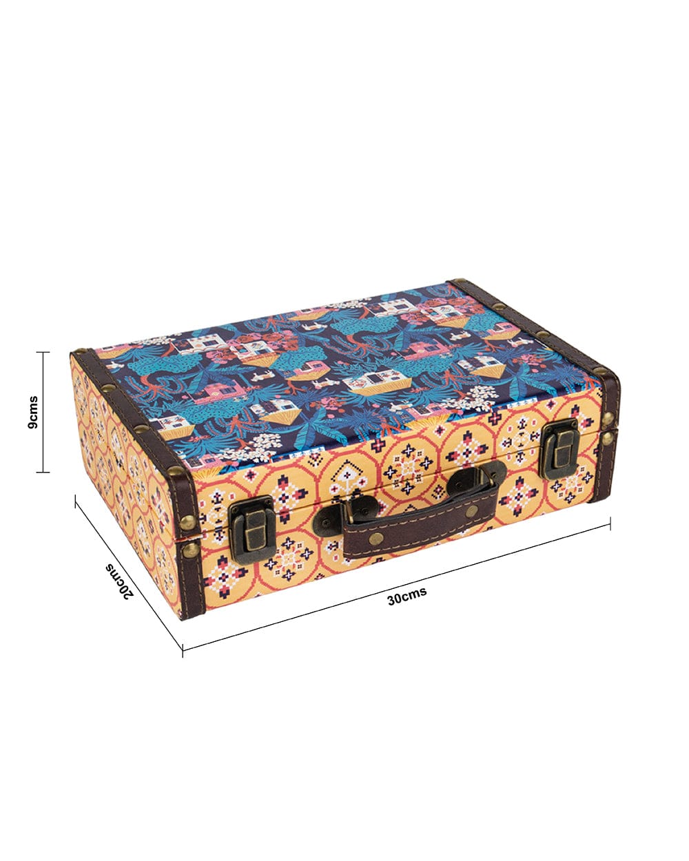 Vivid Village Mini Suitcase - Yellow - Image 8