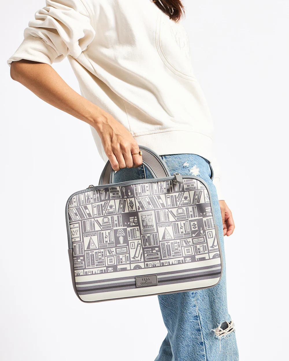 TEAL By Chumbak Welcome to Library Laptop Sleeve - 15inch