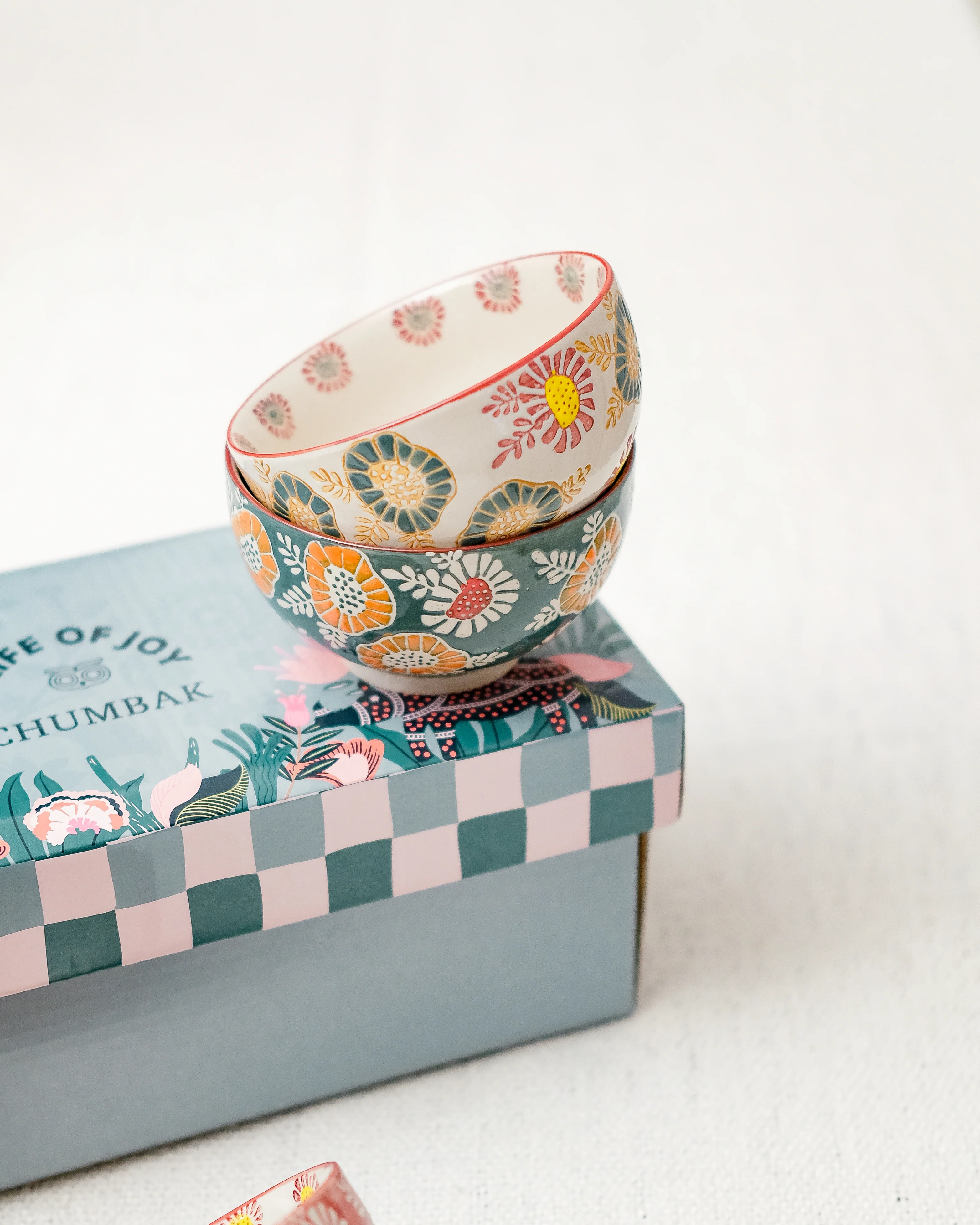 Wildflower Bowls Gift Set of 4, 220ml | Lost in Paradise - Image 4