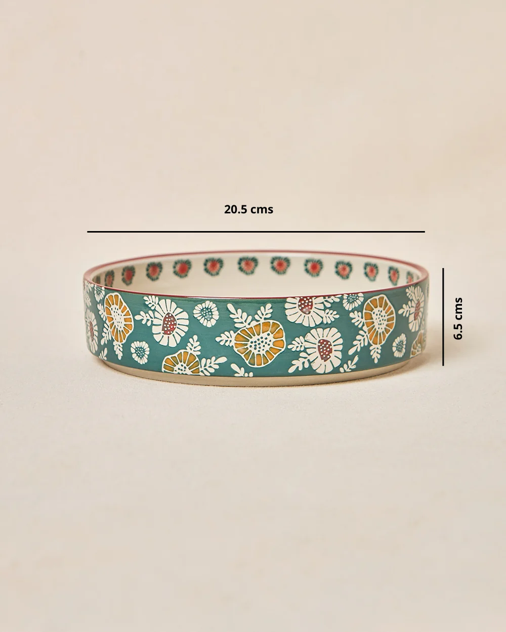 Wildflower Serving Bowl, 8" dia | Lost in Paradise - Image 5