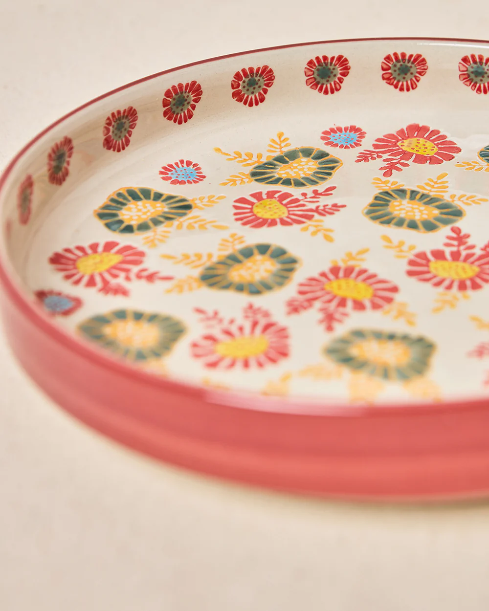 Wildflower Snack Plate, 8" dia | Lost in Paradise - Image 4