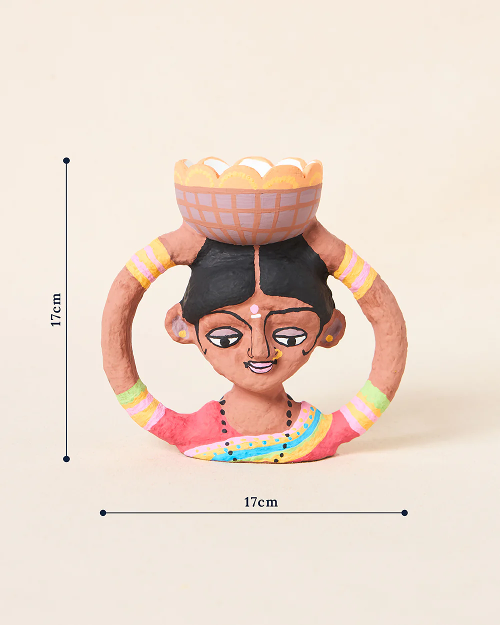 Mala Paper Mache Candle Stand | Lost in Paradise - Image 5