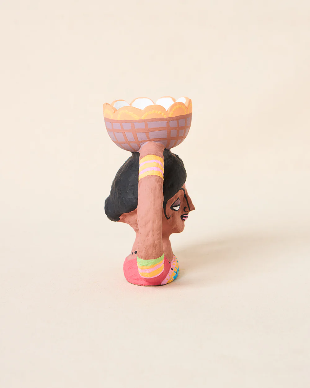 Mala Paper Mache Candle Stand | Lost in Paradise - Image 6